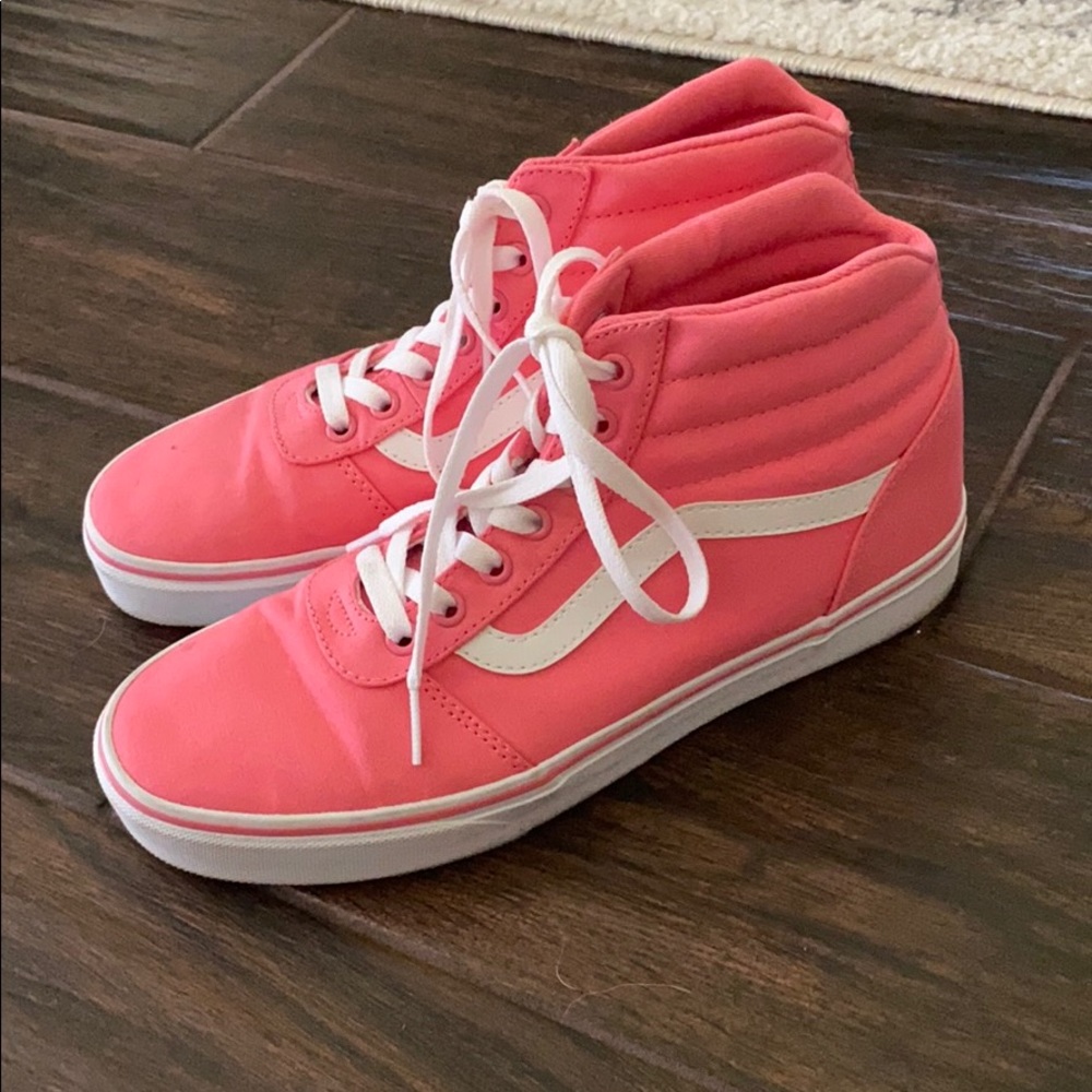 Pink vans high tops